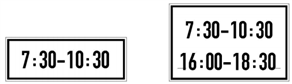 Biển số S.508 (a,b): "Biểu thị thời gian"
